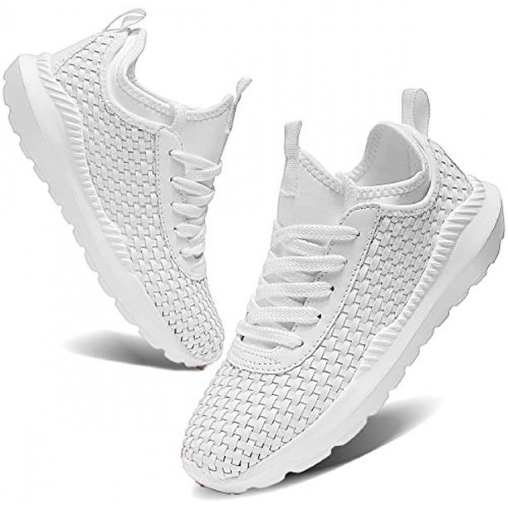 Men's Walking and Running Shoes Casual Fashion Outdoor Leisure Shoes White